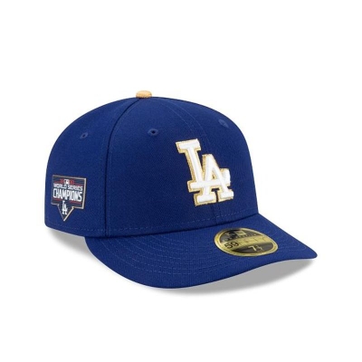 Sapca New Era Los Angeles Dodgers MLB Gold Collection Low Profile 59FIFTY Fitted - Albastri